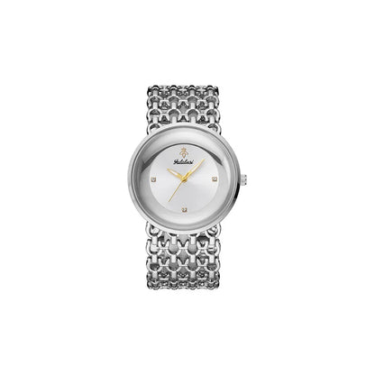 Orimart Luxury Women’s Quartz Watch – Vintage Dial, Rhinestone Accents, Hollow Alloy Strap, 30M Water Resistant Aeriselle