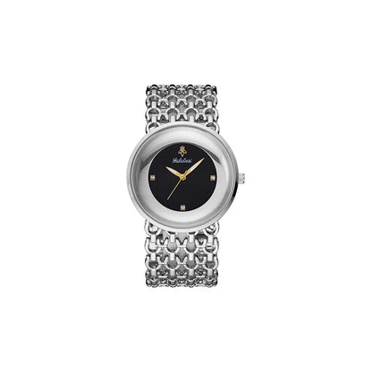 Orimart Luxury Women’s Quartz Watch – Vintage Dial, Rhinestone Accents, Hollow Alloy Strap, 30M Water Resistant Aeriselle
