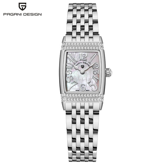 PAGANI DESIGN Women’s Luxury Quartz Watch – Sapphire Glass, Stainless Steel, 22mm Waterproof Fashion Timepiece (2025 New)