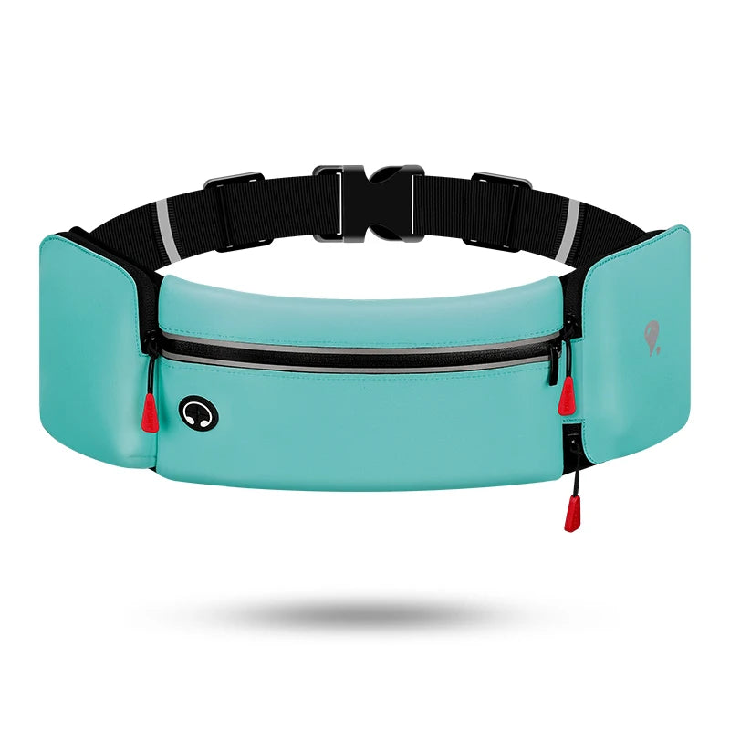 New Design Marathon Hiking Fanny Pack Running Belt Waist Bag with Water Bottle Holder