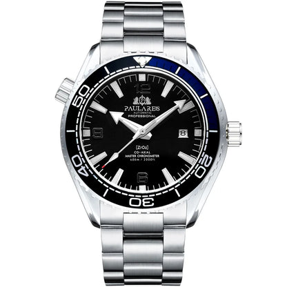 PAULAREIS Luxury Men’s Automatic Watch – Waterproof Sports Mechanical Wristwatch with Luminous Dial and Date Display Yousif