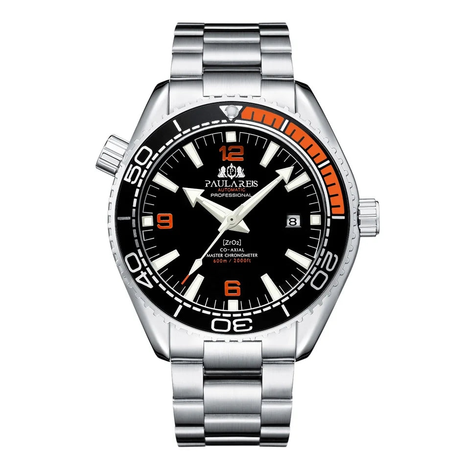 PAULAREIS Luxury Men’s Automatic Watch – Waterproof Sports Mechanical Wristwatch with Luminous Dial and Date Display Yousif