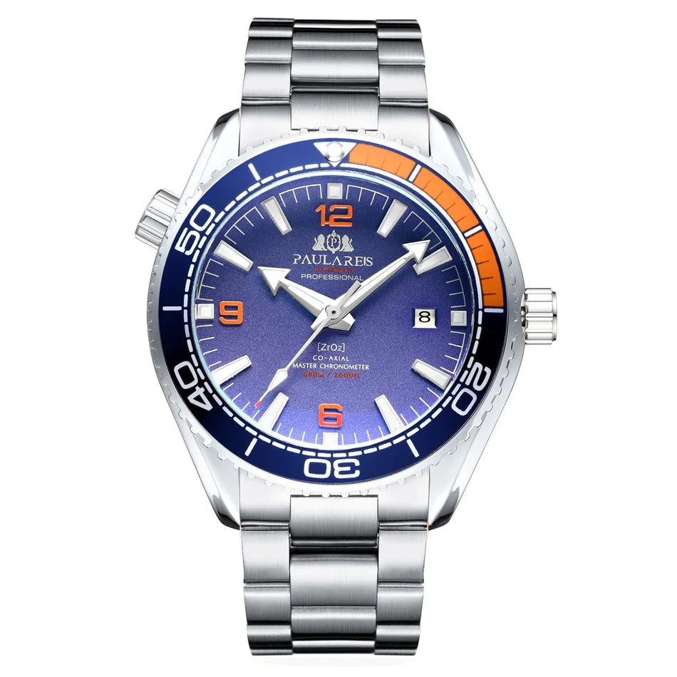 PAULAREIS Luxury Men’s Automatic Watch – Waterproof Sports Mechanical Wristwatch with Luminous Dial and Date Display Yousif