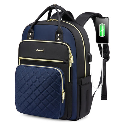 LOVEVOOK Fashion Travel Backpack | Water-Resistant, Multi-Pocket College Bookbag for Women, Fits 15.6" & 17" Laptops