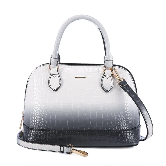 LOVEVOOK Designer Double Zip Satchel Bag – Classic Top Handle Shoulder Purse & Small Crossbody Bag for Women Yassi