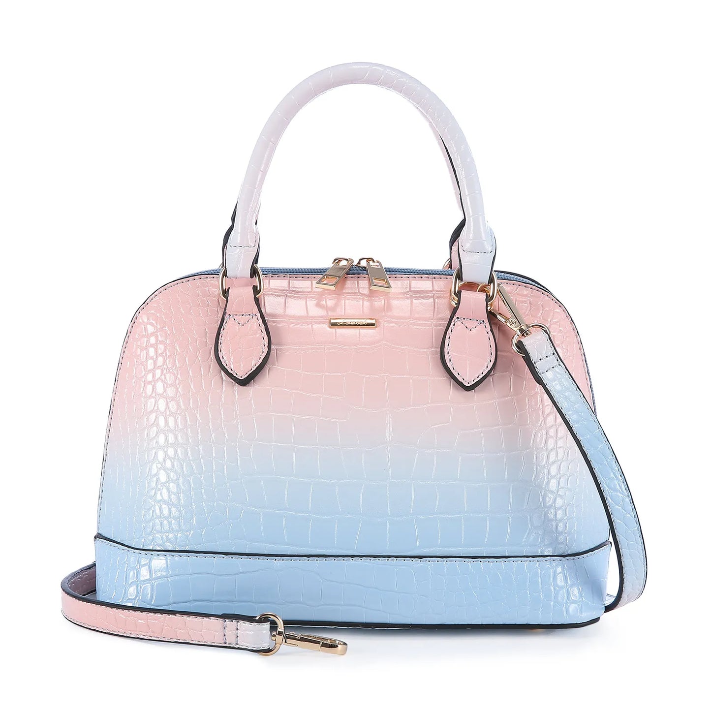 LOVEVOOK Designer Double Zip Satchel Bag – Classic Top Handle Shoulder Purse & Small Crossbody Bag for Women Yassi
