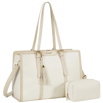 LOVEVOOK Laptop Tote Bag Set | 15.6/17 inch Briefcase for Women, Work & Travel Shaira