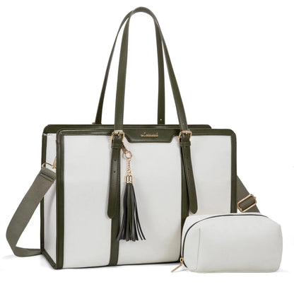 LOVEVOOK Laptop Tote Bag Set | 15.6/17 inch Briefcase for Women, Work & Travel Shaira