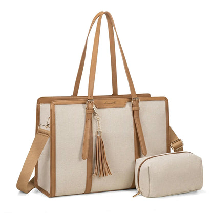 LOVEVOOK Laptop Tote Bag Set | 15.6/17 inch Briefcase for Women, Work & Travel Shaira