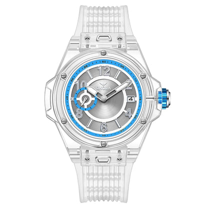 ONOLA 3836 Men & Women's Quartz Watch – Square Sport Design, Silicone Strap, Luminous Glass