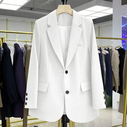 Stylish Women's Designer Long-Sleeve Loose Blazer – Casual Fashion Coats & Suits Ellen