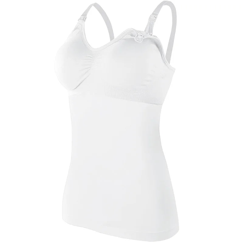 One Piece Seamless Wireless Nursing Bra – Front Open Maternity Camisole for Breastfeeding Moms | Pregnancy & Lactation Tank Top Claudette