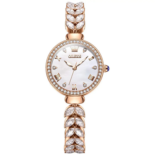 OLEVS 9971 Women's Quartz Wristwatch – Fashionable Jewelry-Inspired Lady's Watch Georgette