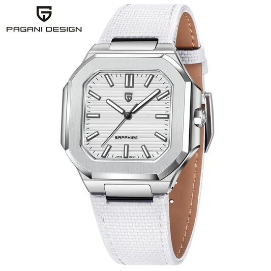 PAGANI DESIGN PD-YS019 Men's Quartz Watch - 36MM VH31, 10Bar Waterproof, Sapphire Glass, Stainless Steel Sports Reloj Hombre
