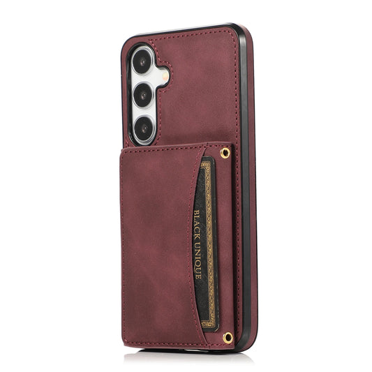 Luxury PU Leather Flip Phone Case – Wallet Cover with Card Holder & Credit Card Slots for Samsung S25, S24, S23 Ultra