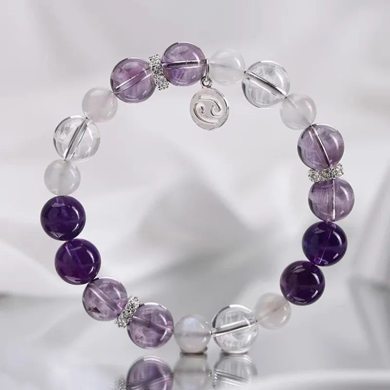 Natural Constellation Bracelet in S925 Sterling Silver – Elegant Minimalist Design, Perfect Gift for Men & Women