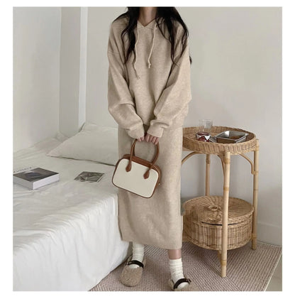 Women’s Hooded Sweater and Long Skirt Twin Set – Fashionable Autumn New Arrivals for Ladies Seren