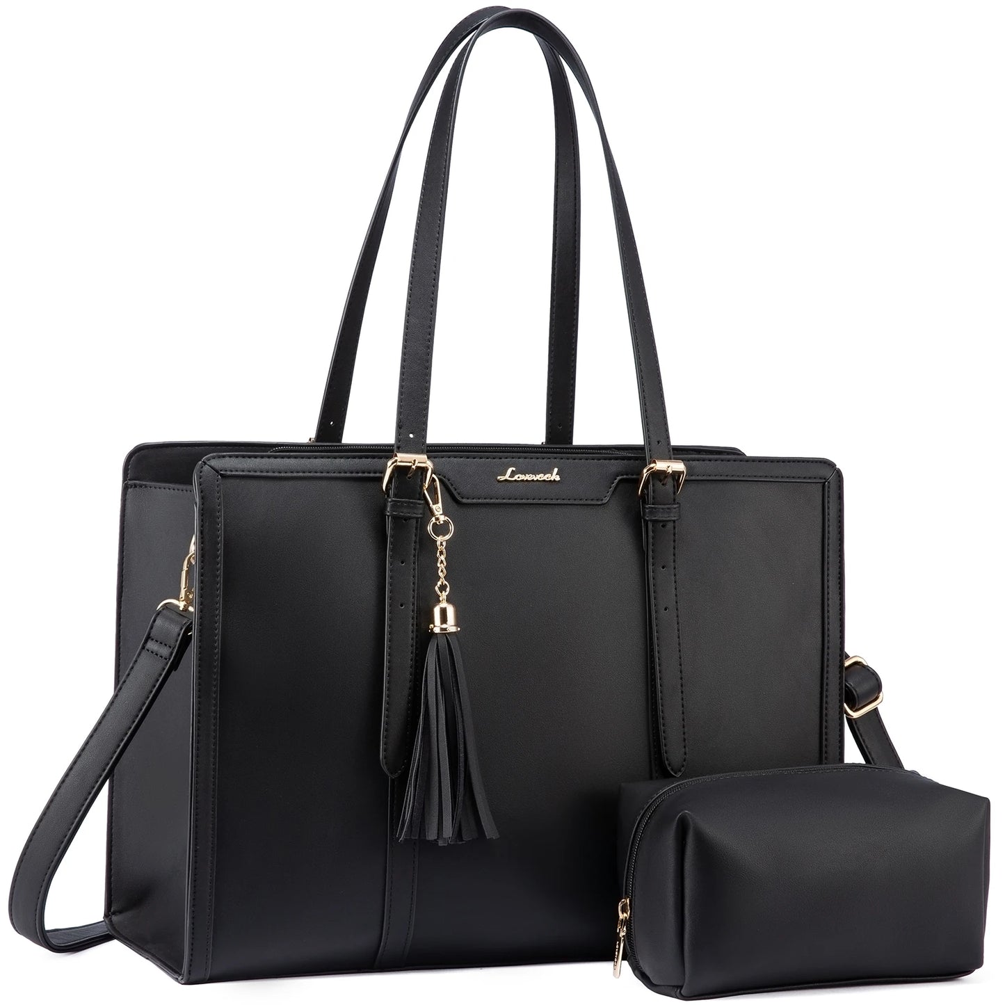 LOVEVOOK Laptop Tote Bag Set | 15.6/17 inch Briefcase for Women, Work & Travel Shaira
