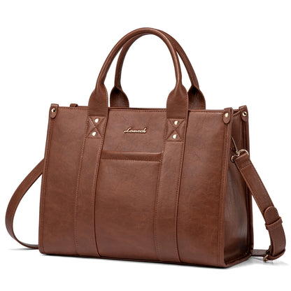 LOVEVOOK Women’s Fashion PU Leather Handbags – Satchel, Shoulder Bag, Crossbody, Top Handle Tote – Stylish Purse for Everyday Use Tricia