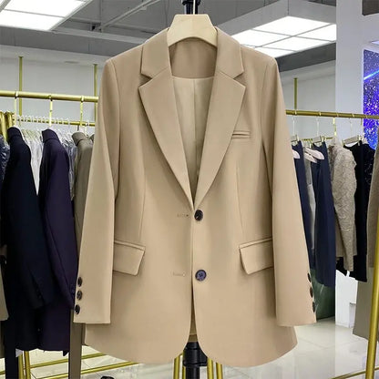 Stylish Women's Designer Long-Sleeve Loose Blazer – Casual Fashion Coats & Suits Ellen