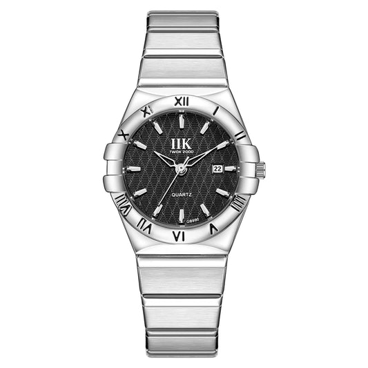 Stylish IIK GB990L Women's Wristwatch – Waterproof Quartz Stainless Steel Watch in Blue, Pink, White, and Black Marilla