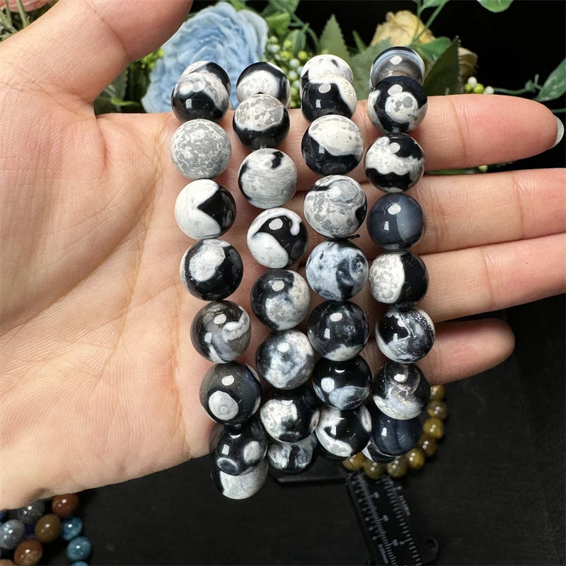 10MM Rose Quartz Healing Crystal Gemstone Beaded Stretch Bracelet – Energy, Love & Perfect Gift