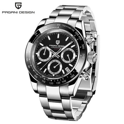 PAGANI DESIGN 1644 Men's Luxury Quartz Watch - High-Quality Sport & Business Waterproof Wristwatch Relogio Masculino