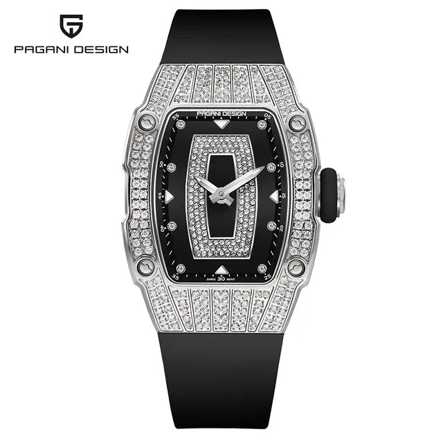 PAGANI DESIGN PD-YS013 – 2023 Luxury Women's Quartz Watch with Diamond Accents, Elegant Fashion Ladies Wristwatch for Gifting